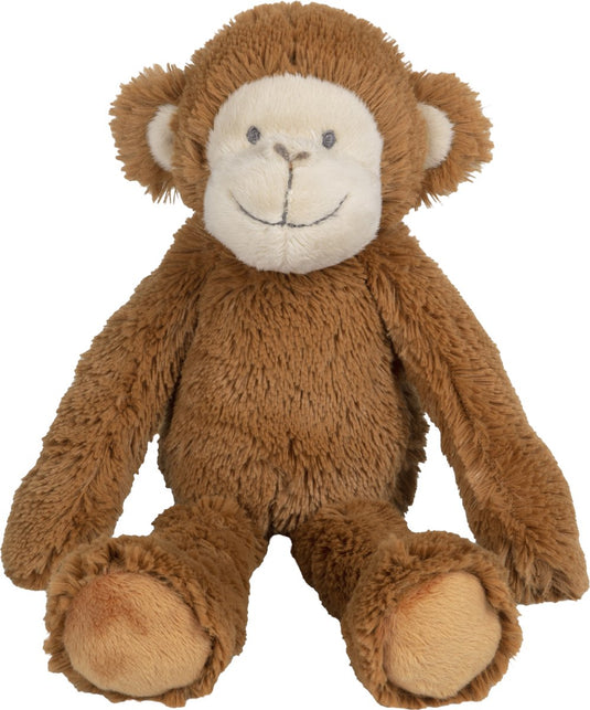 Happy horse aap micha knuffel 28cm - bruin - baby knuffel