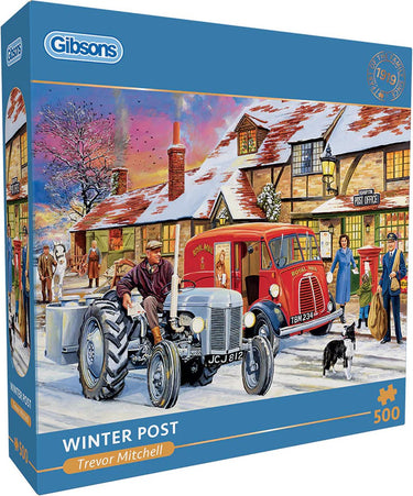 Gibsons - winter post (door trevor mitchell) - 500 stukjes 48×34cm (b×h) - legpuzzel voor volwassenen