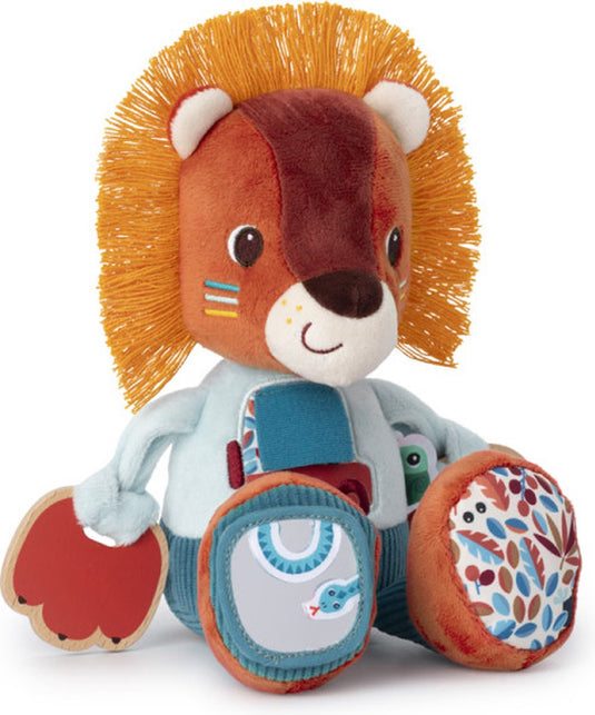 Lilliputiens - multi-activiteiten knuffel - jack de leeuw