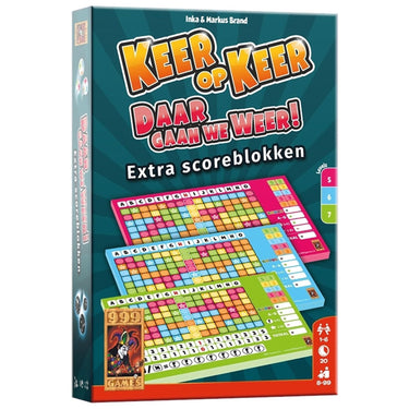 999games 999 games keer op keer scoreblok 3 stuks, level 5, 6 en 7
