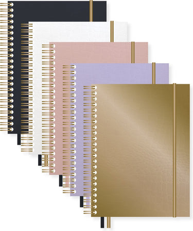 Kangaro spiraalboek - pure croco - a4 - lijn - 5 kleuren