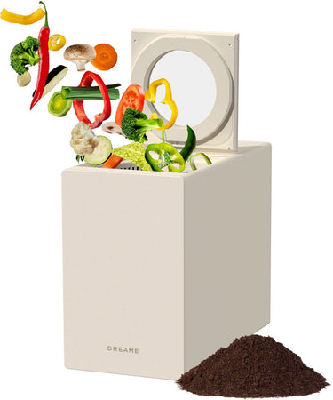 Dreame voedselafvalverwerker sf25 - 2.5l - ultra stil 27db - geurloos - zelfreinigend - elektrische keukencomposter aanrecht