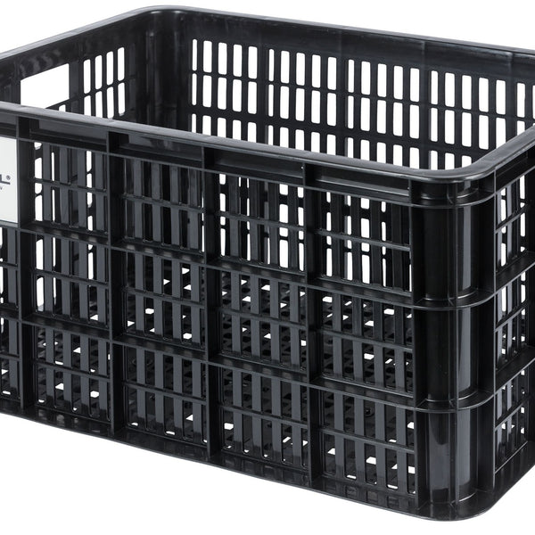 basil bicycle crate mik l - large - 40 liters - black