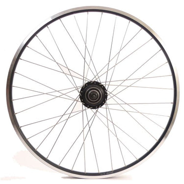 Shimano achterwiel 28 inch nexus 7 naaf (zwart) - zac19 velg (zwart) met rvs spaken - voor schijfrem