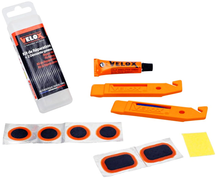 Velox tire repair kit mini 6 patches-solution-2 tire levers