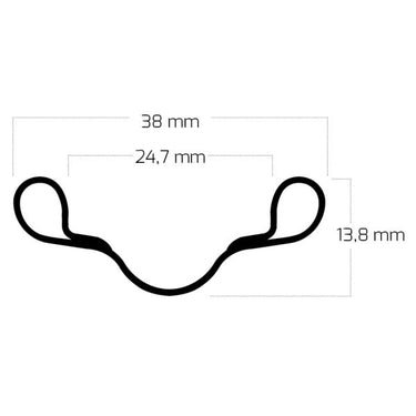Ryde velg westwood v38 622 x 24c aluminium 36 gaats 14g - zwart