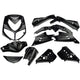 Edge plaatset 13-delig voor peugeot speedfight 2 - metallic zwart