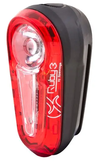 Spanninga rear light Ruby3 XB FLASH 3 LED incl batteries