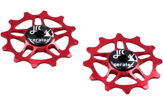 Jrc - keramische derailleur wielset sram force, red, rival axs 12t rood