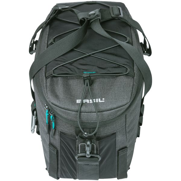 Load image into Gallery viewer, Basil Discovery 365D Bagagedragertas M - Zwart, waterafstotend, 9L, unisex, sportief
