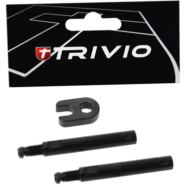 Trivio - ventielverlenger set zwart 40mm inclusief gereedschap