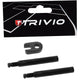 Trivio - ventielverlenger set zwart 40mm inclusief gereedschap