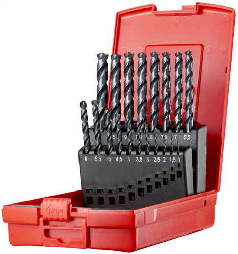 Dormer borenset 1-10mm a108 19-dlg rvs