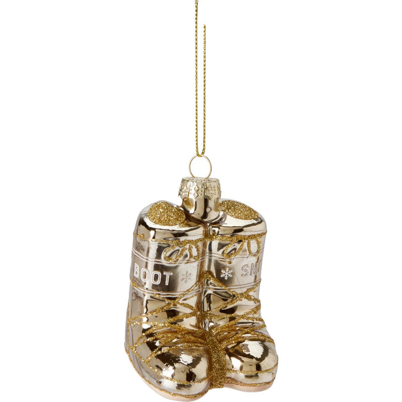 Afbeelding laden in galerijviewer, Kersthanger snowboots glas 5x6cm 3 assorti display a 12 stuks
