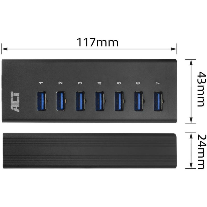 Load image into Gallery viewer, ACT Connectivity USB Hub 7 Port met stroomadapter
