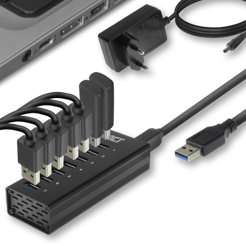 Load image into Gallery viewer, ACT Connectivity USB Hub 7 Port met stroomadapter
