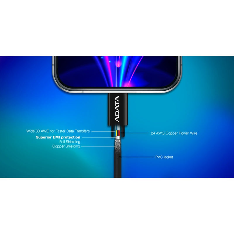 Load image into Gallery viewer, ADATA ADATA USB 2.0 oplaadkabel, USB-C naar Lightning
