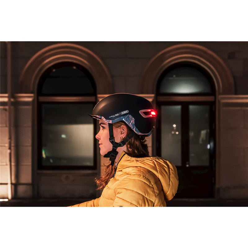 Load image into Gallery viewer, Abus Helm HUD-Y midnight Blauw M 54-58cm
