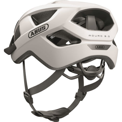 Abus Helm Aduro 3.0 - Veilige en comfortabele fietshelm voor sportief rijden - Polar White M