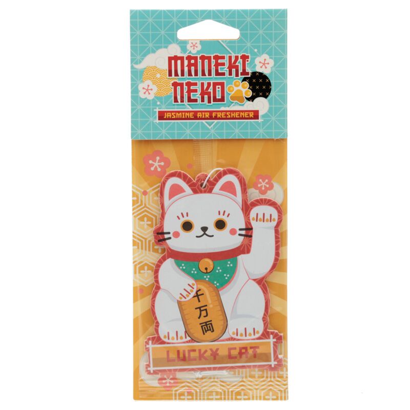 Load image into Gallery viewer, Jasmijn - witte maneki neko luchtverfrisser
