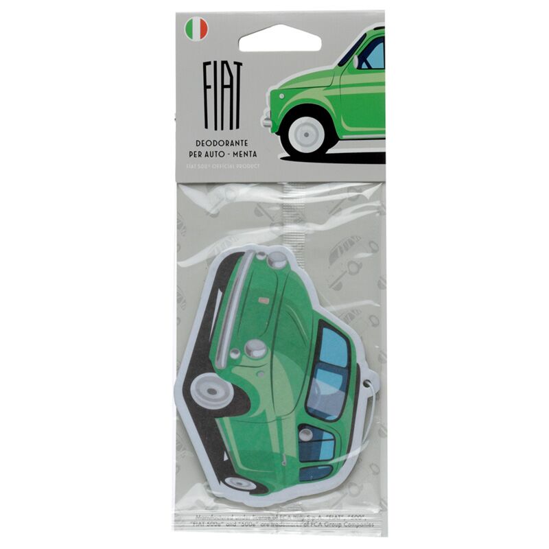 Load image into Gallery viewer, Pepermunt - retro groene fiat 500 luchtverfrisser
