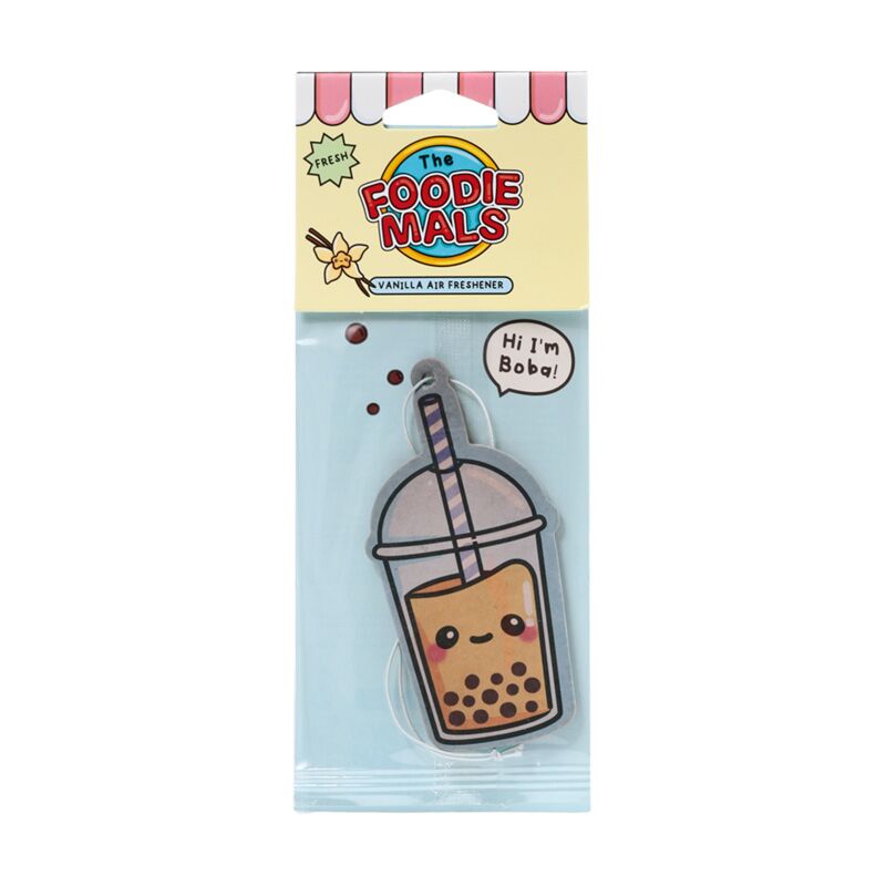 Load image into Gallery viewer, Vanille foodiemals boba de bubble tea luchtverfrisser
