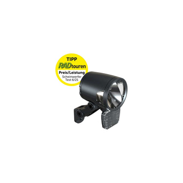 Herrmans koplamp h-black mr8 dynamo on off 180 lumen zwart