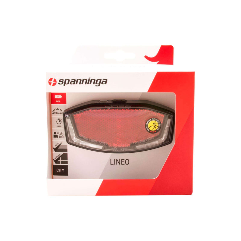 Load image into Gallery viewer, Spanninga achterlicht lineo xb batterij 50 80mm

