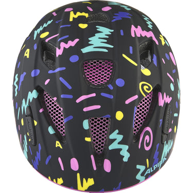 Olympic sportswear alpina sports kinderhelm ximo flash black-confetti 47-51 mat