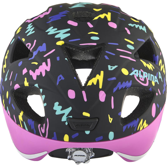 Olympic sportswear alpina sports kinderhelm ximo flash black-confetti 49-54 mat