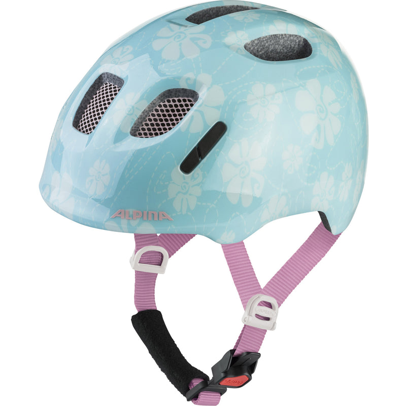 Load image into Gallery viewer, Alpina ximo 2 aqua rose flower gloss - kid's helmet
