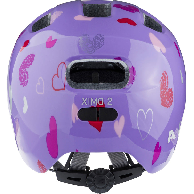 Load image into Gallery viewer, Alpina ximo 2 purple hearts gloss - kid's helmet
