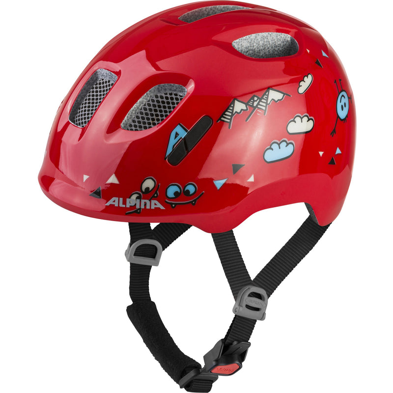 Load image into Gallery viewer, Olympic sportswear alpina sports kinderhelm ximo 2 red smile 47-51 glans
