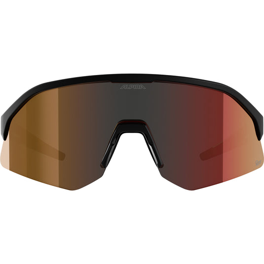 Alpina sports sportbril sonic hr m q-lite rode lens mat zwart