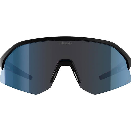 Alpina sports sportbril sonic hr m q-lite blauwe lens mat zwart