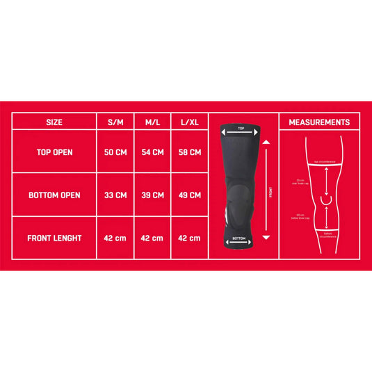 Olympic sportswear alpina sports kniebeschermers l-xl zwart