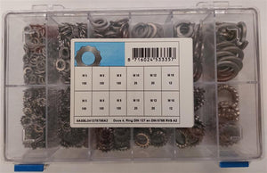 Assortiment ringen d127+d6798 rvs a2
