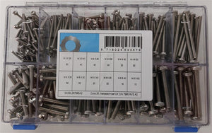 Assortiment metaalschroef d7985 rvs a2