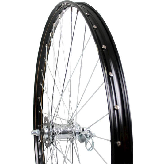 Roland achterwiel v38 28 24-635 velosteel disc 36g zwart