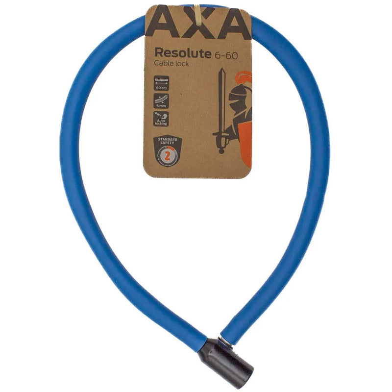 Load image into Gallery viewer, Axa kabelslot resolute 60 6 donkerblauw
