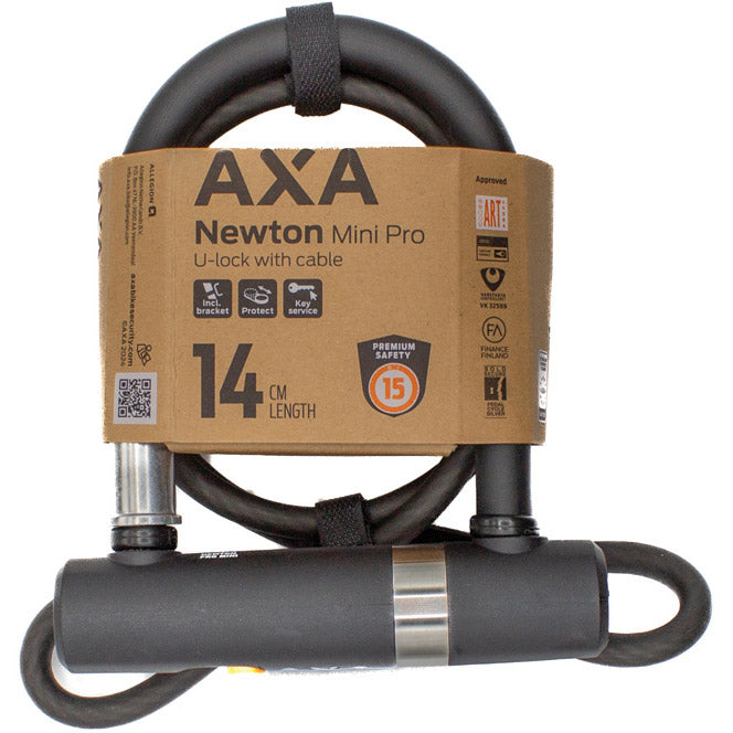 Load image into Gallery viewer, Axa beugelslot newton u-lock pro mini met kabel
