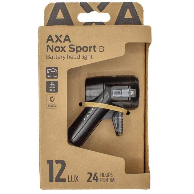 Load image into Gallery viewer, Axa koplamp nox sport batterij aan uit 12 lux

