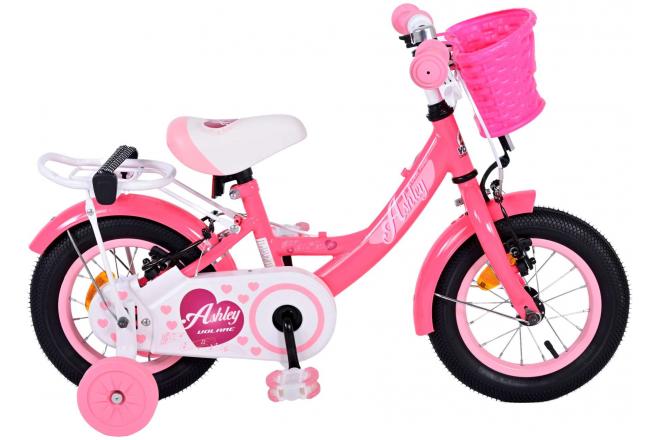 Load image into Gallery viewer, Volare Ashley Kinderfiets Meisjes 12 inch Roze Rood Twee handremmen
