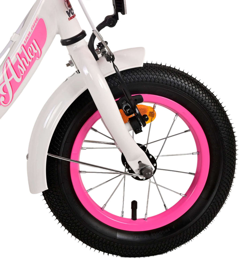 Load image into Gallery viewer, Volare Ashley Kinderfiets Meisjes 12 inch Wit Twee handremmen

