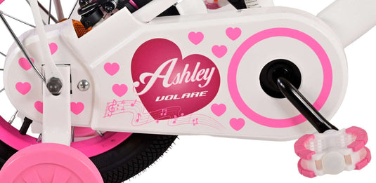 Volare Ashley Kinderfiets Meisjes 12 inch Wit Twee handremmen