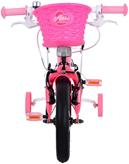 Volare Ashley Kinderfiets Meisjes 12 inch Roze Rood Twee handremmen