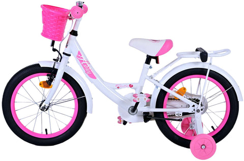 Volare Ashley Kinderfiets - Meisjes - 16 inch - Wit