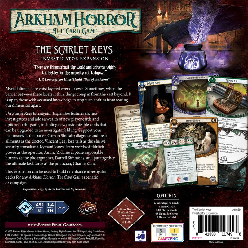 Load image into Gallery viewer, Asmodee arkham horror: the scarlet keys investigator expan
