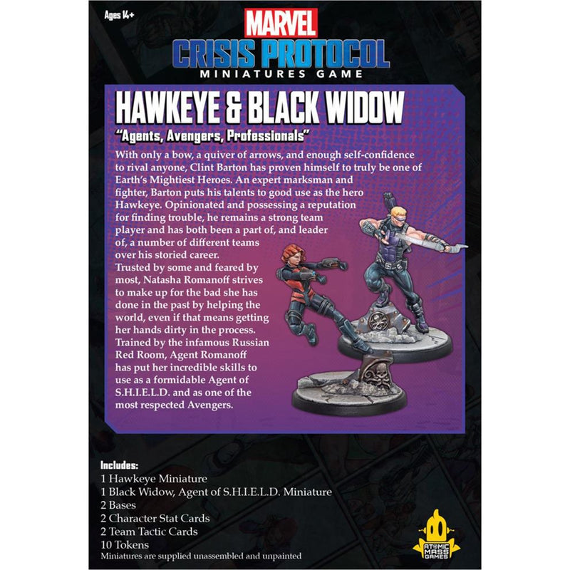 Load image into Gallery viewer, Asmodee Crisis Protocol: Hawkeye and Black Widow
