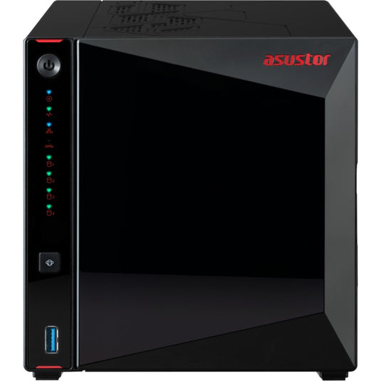 Asustor nimbustor 4 as5404t nas (zwart, 2x lan, usb, hdmi)